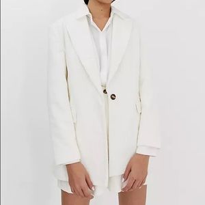 ASOS Design Cream Cord Suit Blazer